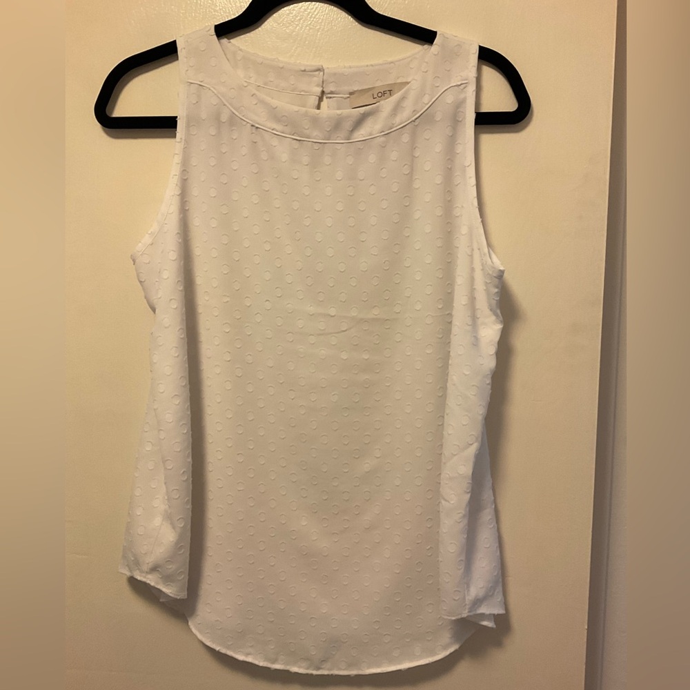 Loft sleeveless blouse size small